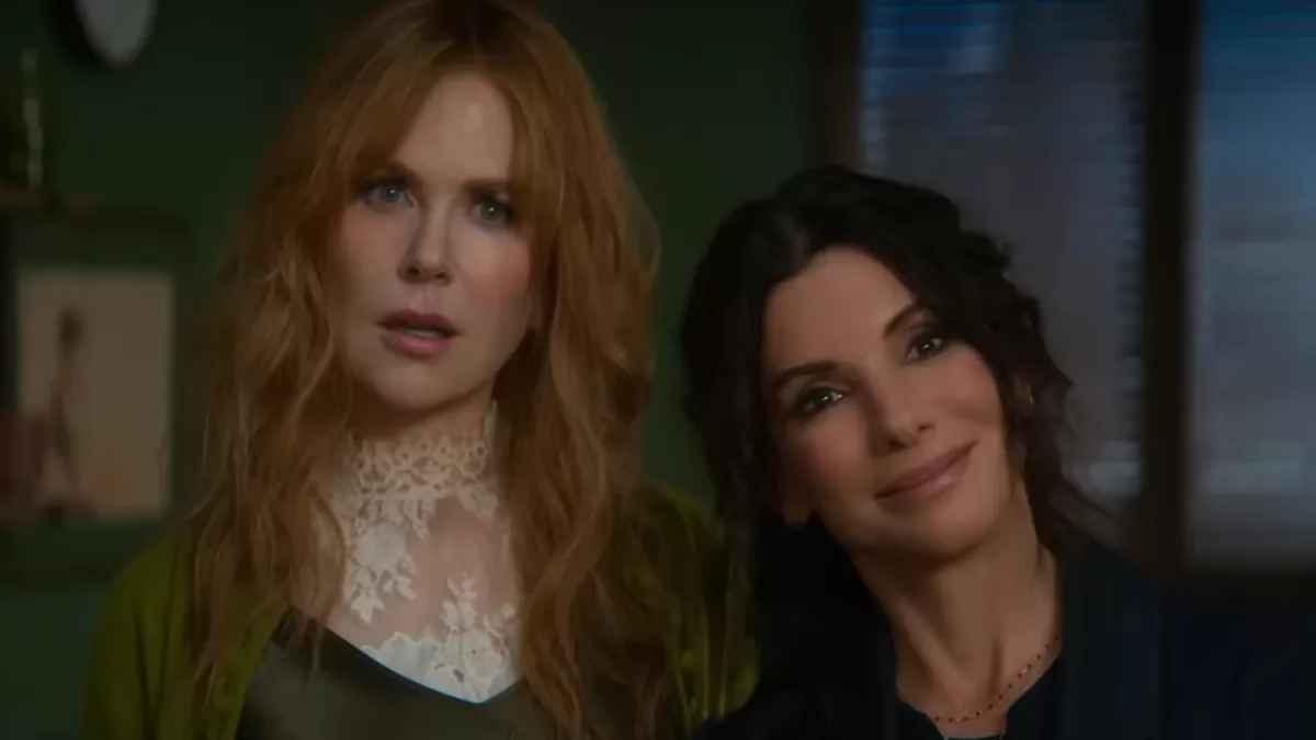 Nicole Kidman y Sandra Bullock en el adelanto de "Hechizo de amor", Warner Bros.