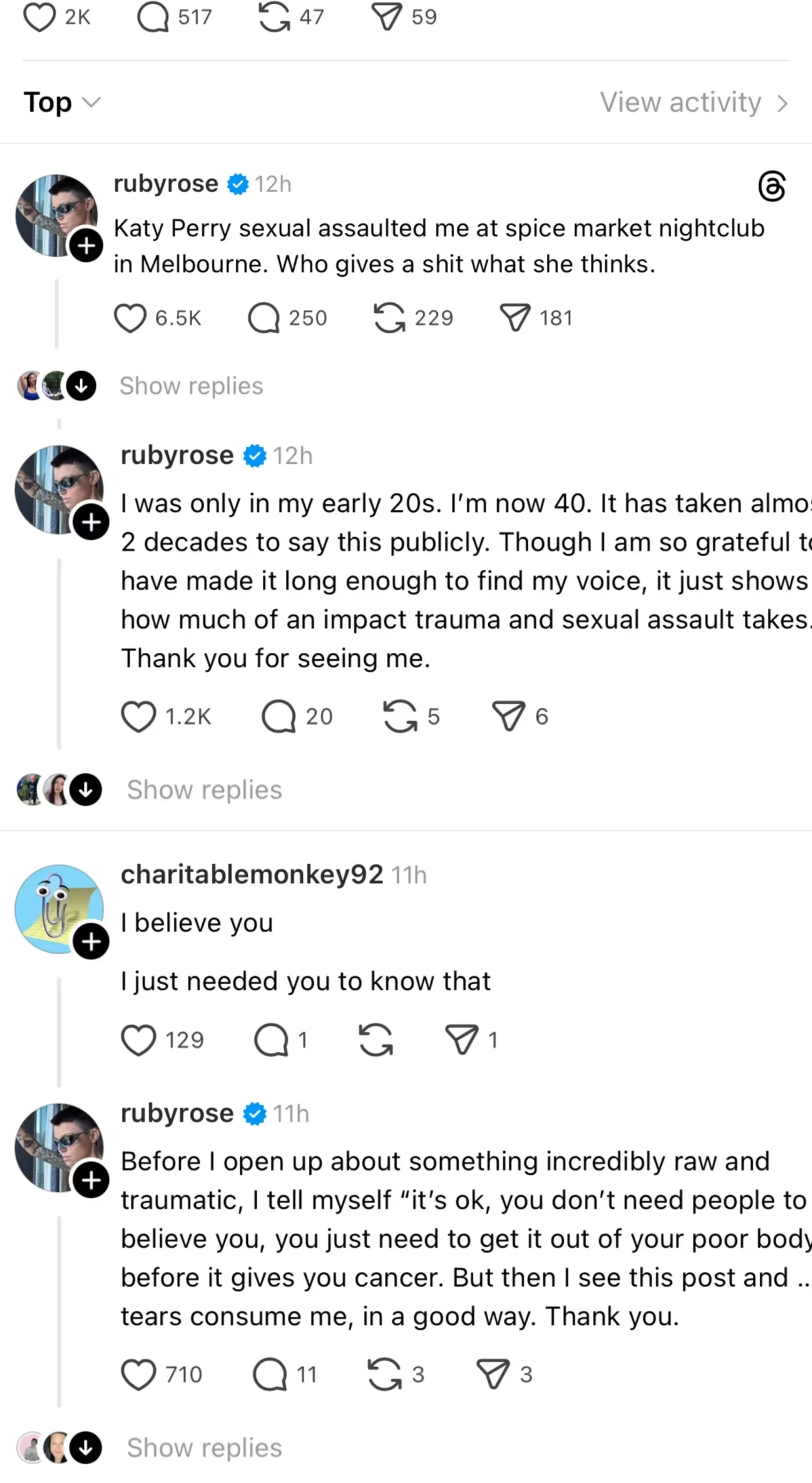 Post Ruby Rose Katy Perry