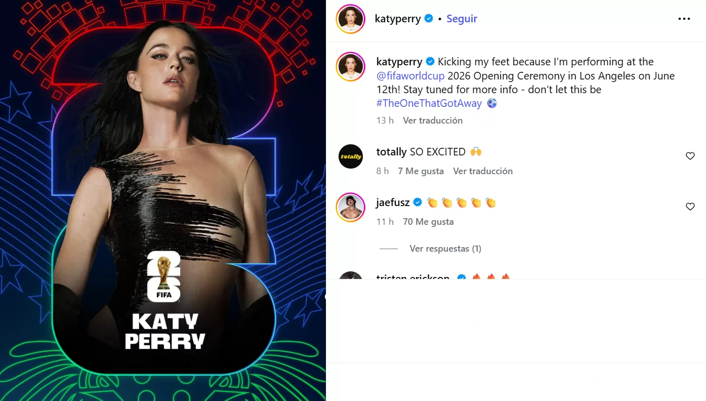 Katy Perry 2026 mundial