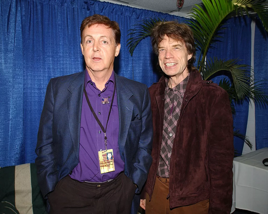 Paul McCartney y Mick Jagger