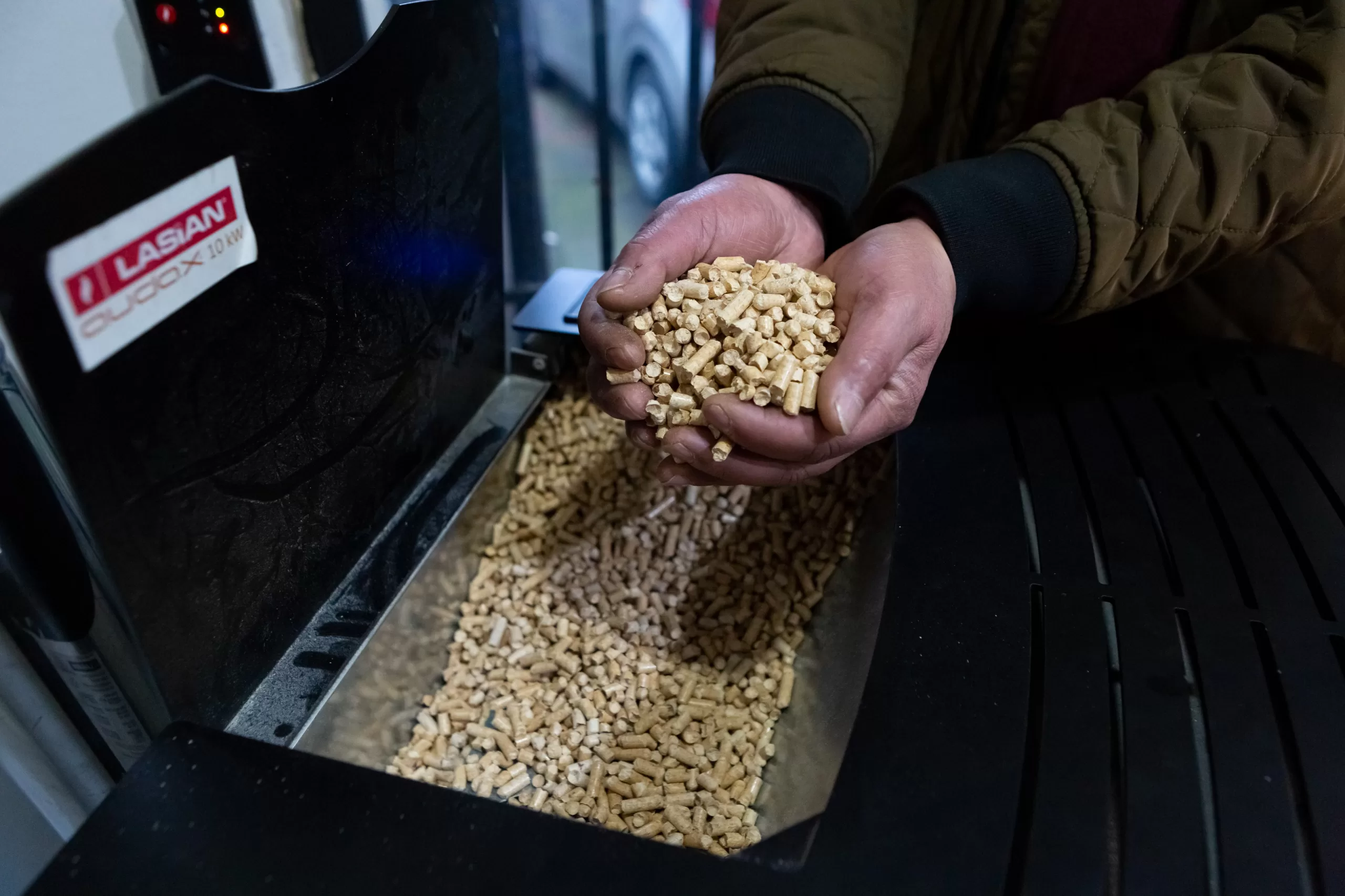 Pellet para estufa. Foto: Agencia Uno
