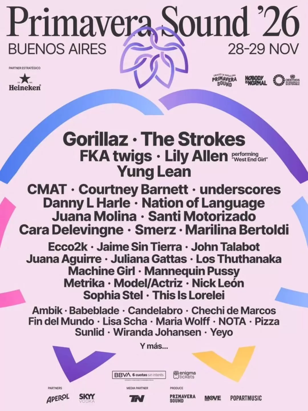 Primavera Sound 2026 cartel