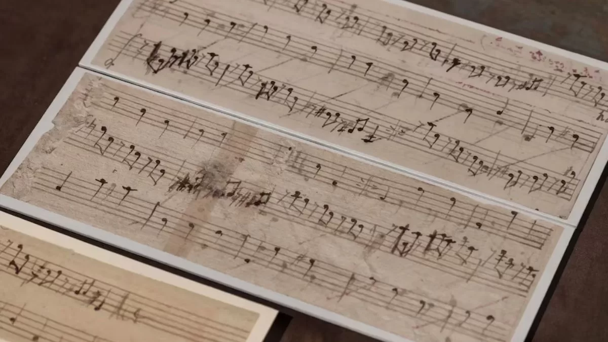 Partituras de Mozart (Infobae)