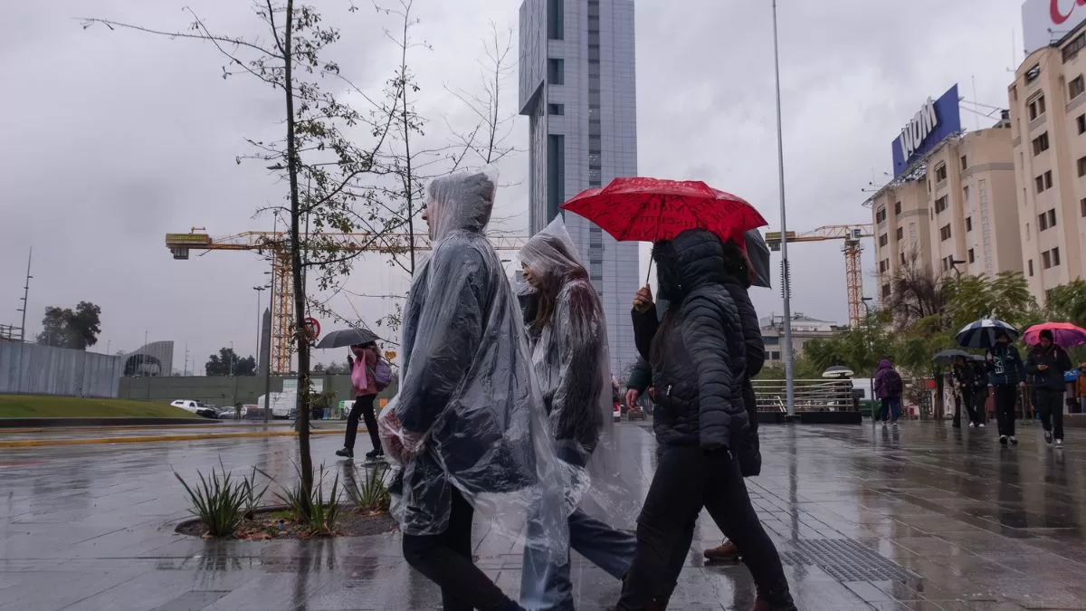Lluvias Santiago martes 21 de julio