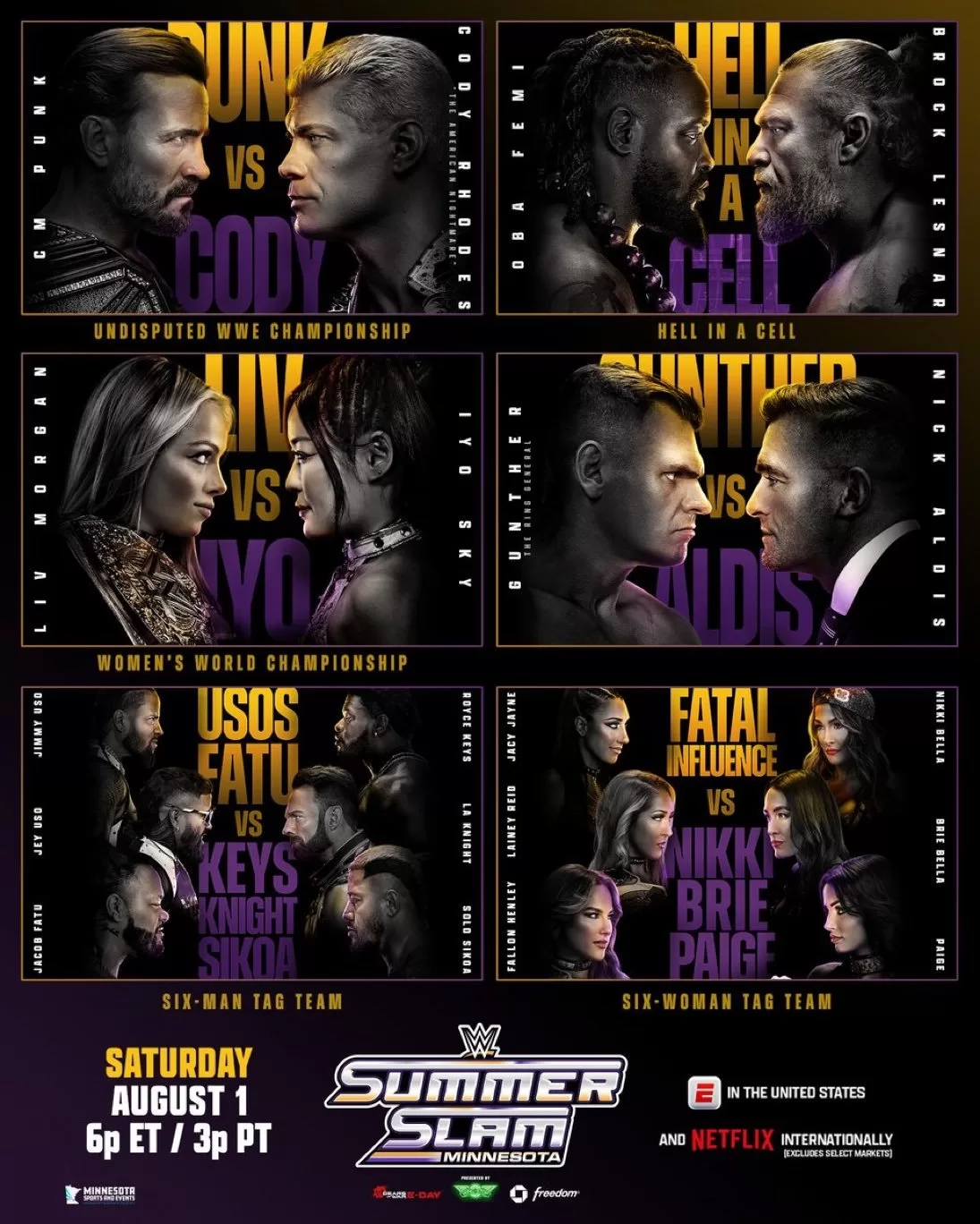 Summerslam noche 1 card