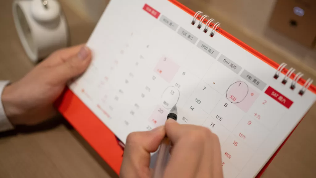 Calendario psicología