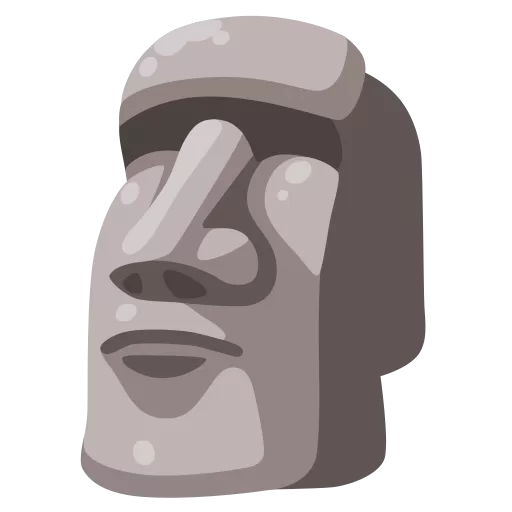 Emoji moai