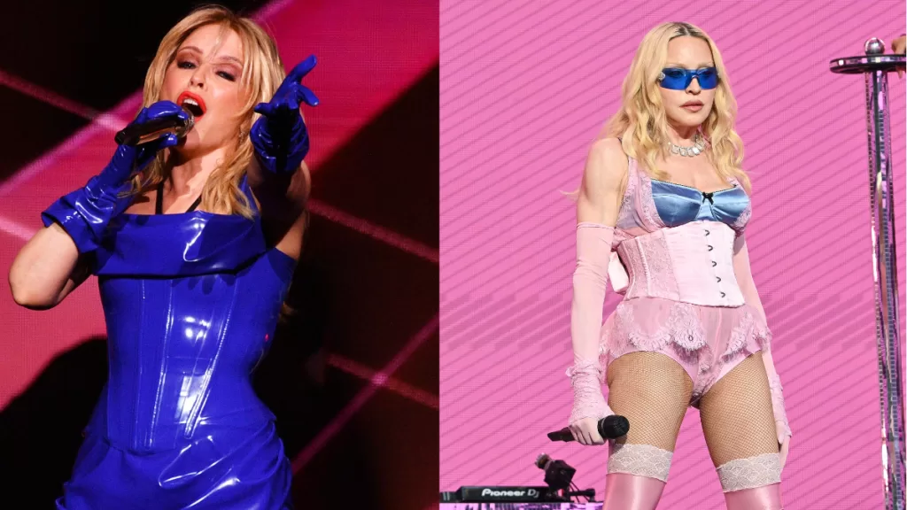 Madonna y Kylie Minogue (2)