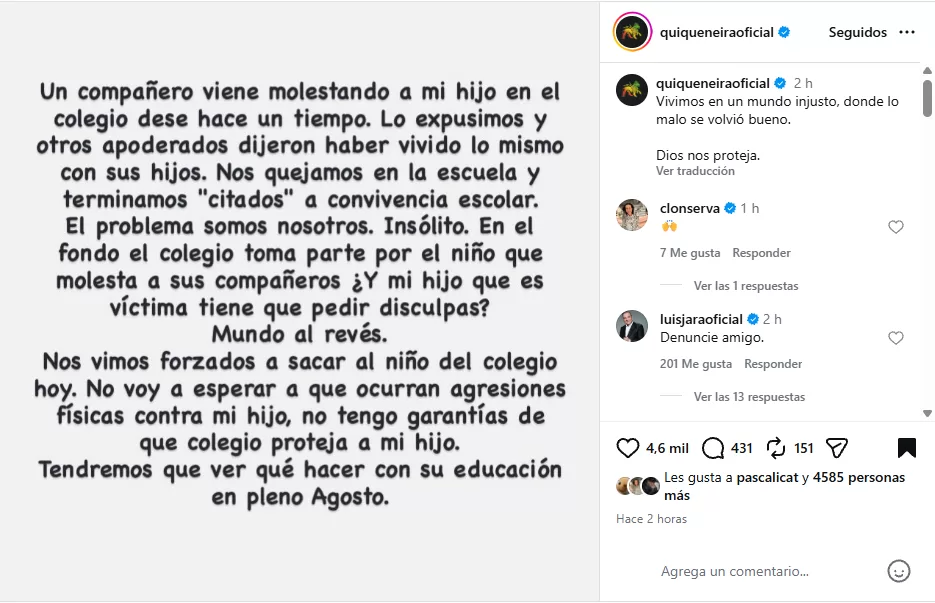 Quique Neira post