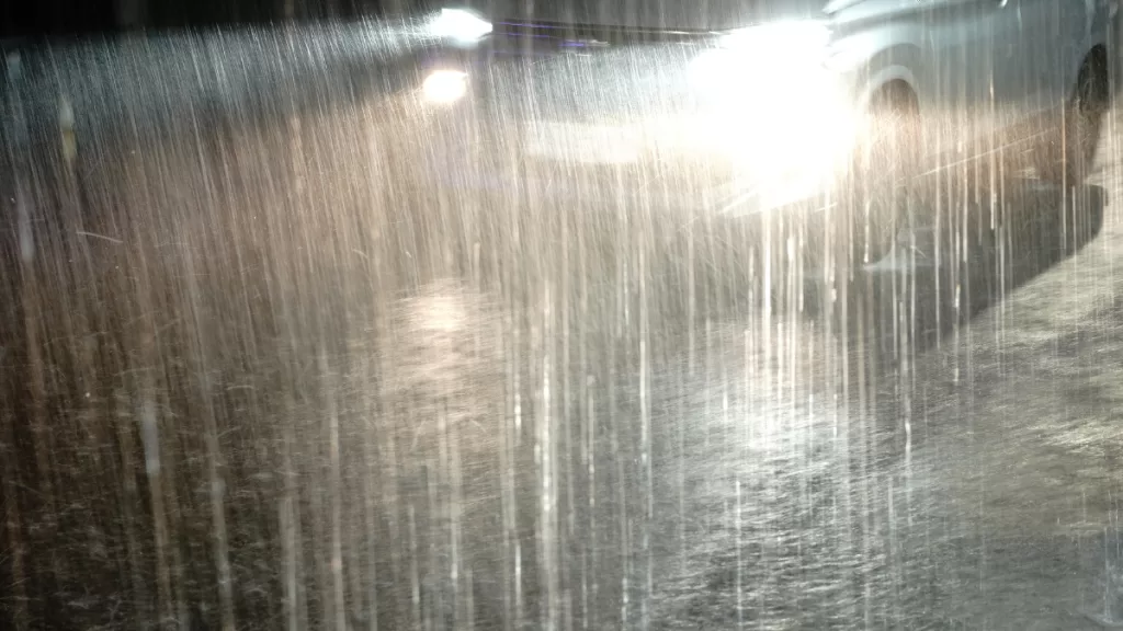 lluvia en Santiago