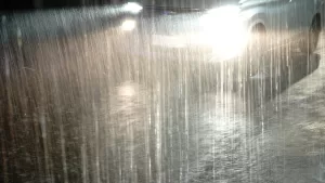 lluvia en Santiago