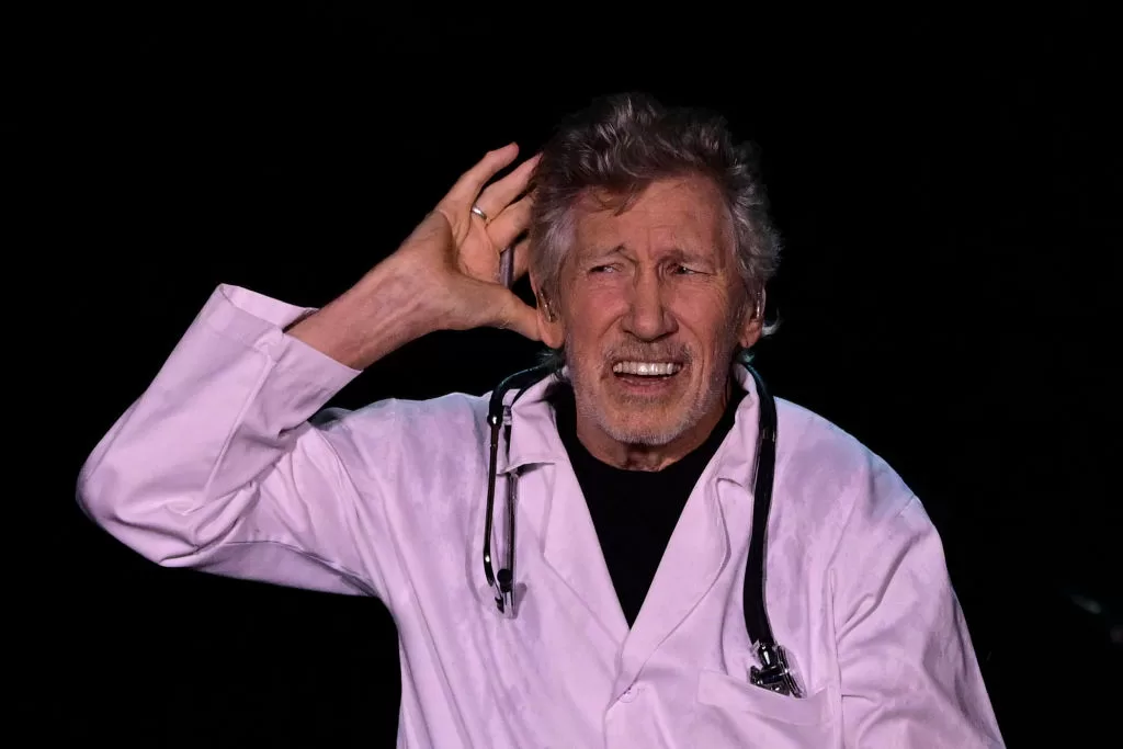 English musician Roger Waters performs during his tour "This Is Not a Drill" in Montevideo on November 17, 2023. (Photo by Pablo PORCIUNCULA / AFP) (Photo by PABLO PORCIUNCULA/AFP via Getty Images)