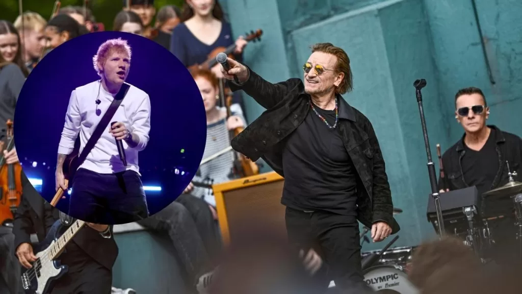 U2 bono ed sheeran